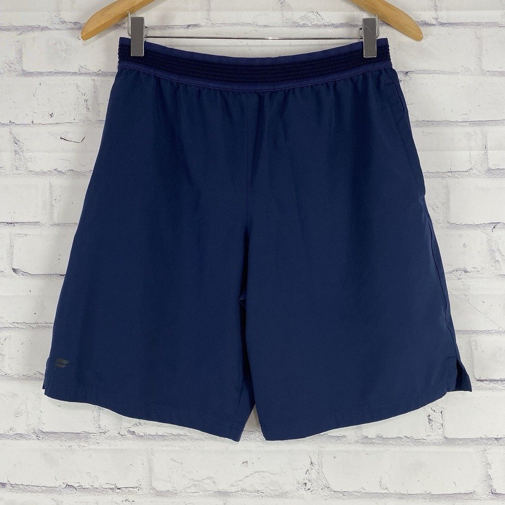 Fabletics Shorts Men's Small Elastic Waist 8" Inseam Athletic Blue Lined